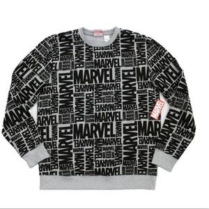 Mens MARVEL Allover Printed Sweatshirt Top - Size M